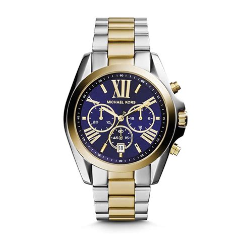 michael kors bradshaw chronograph two-tone stainless steel watch